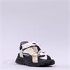 Hispanitas Ambar T-Bar Velcro Sandal - Cream Print